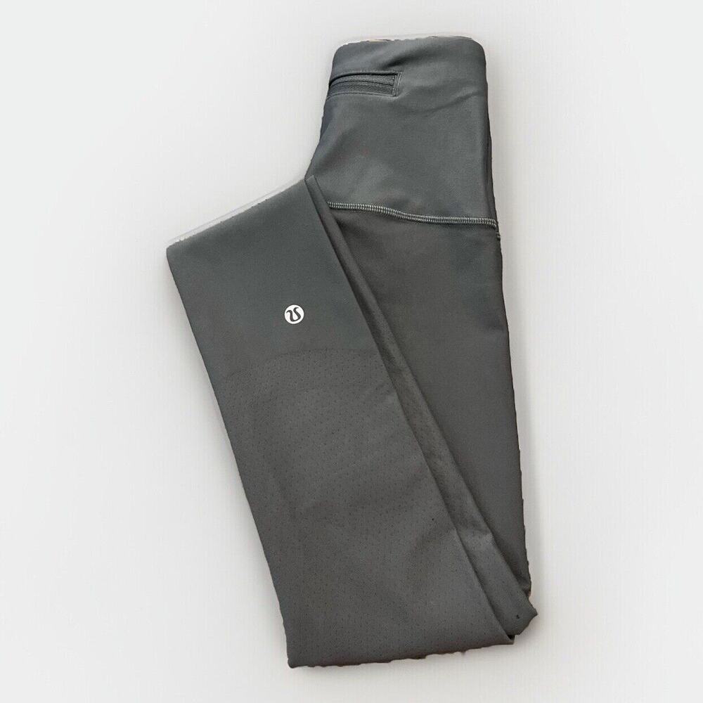 Lululemon In Focus Run Compression Tight Legging Running Gray Size 2